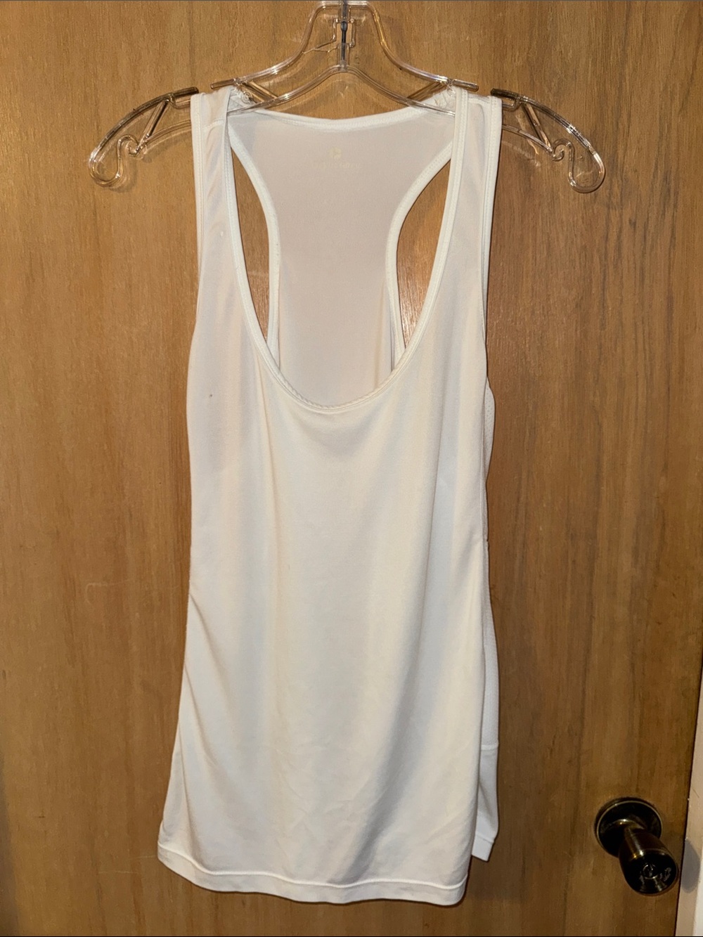 *FREE* 90* Degrees White Racerback Tank Top Excercise Work Outs X-Large Flaw